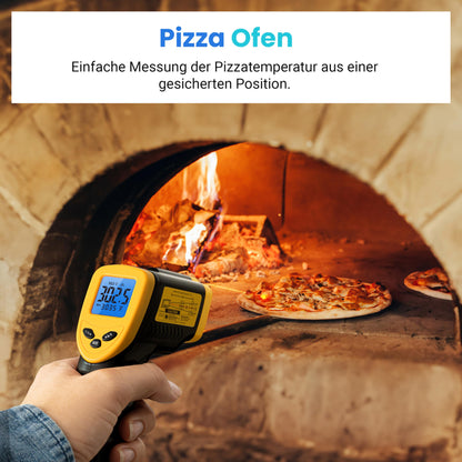 Infrarot Thermometer -50 bis +610°C, Digital, Berührungslos, LCD Display